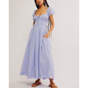 FREE PEOPLE Feeling Bonita Midi / Blue Heron
